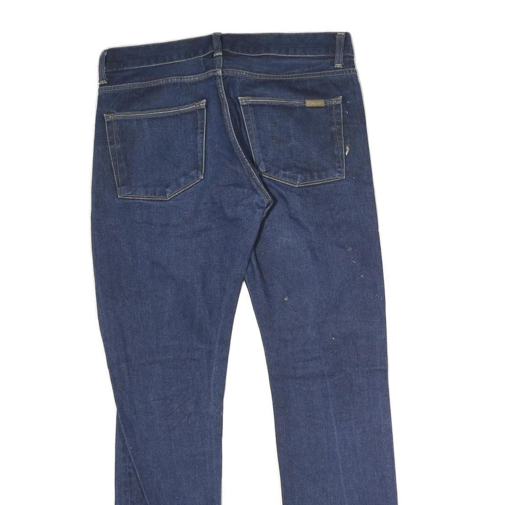 CARHARTT WIP Mens Regular Denim Jeans Blue W32 L32 Casual Zip Pocket