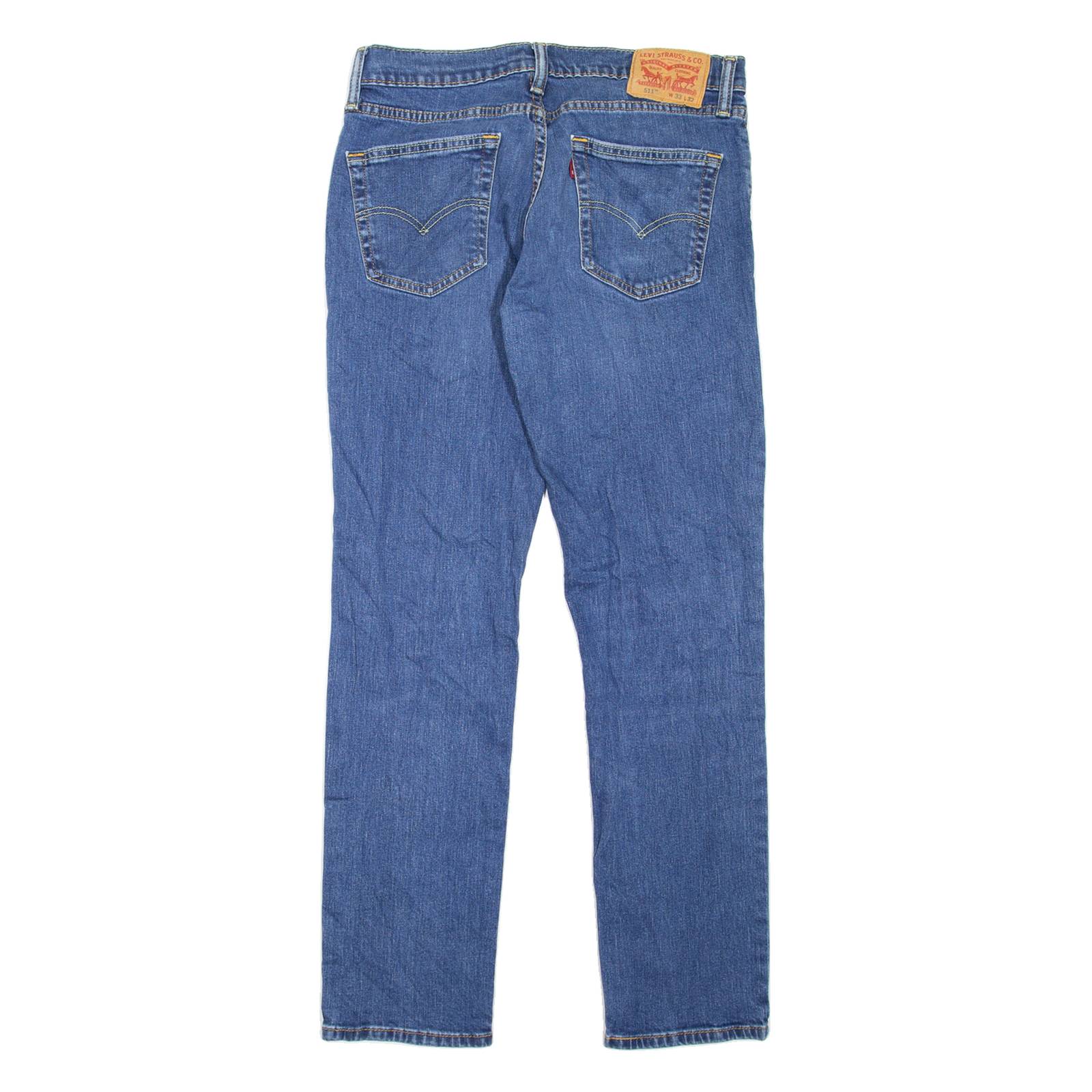 LEVI'S 511 Jeans Mens Blue Slim Straight Stone Wash W30 L32
