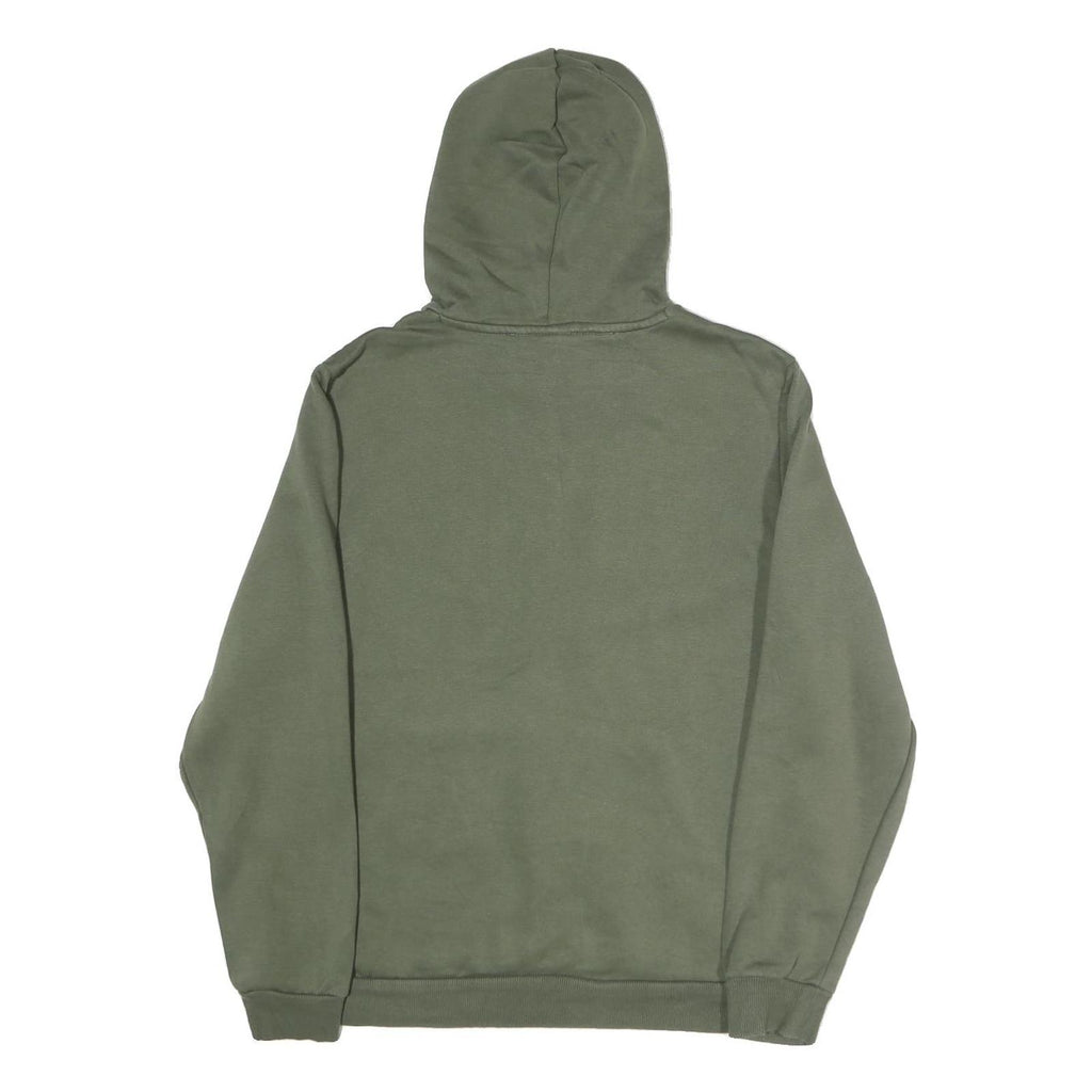 PUMA Mens Green Pullover Hoodie M Camouflage Logo Cotton Casual Sportswear