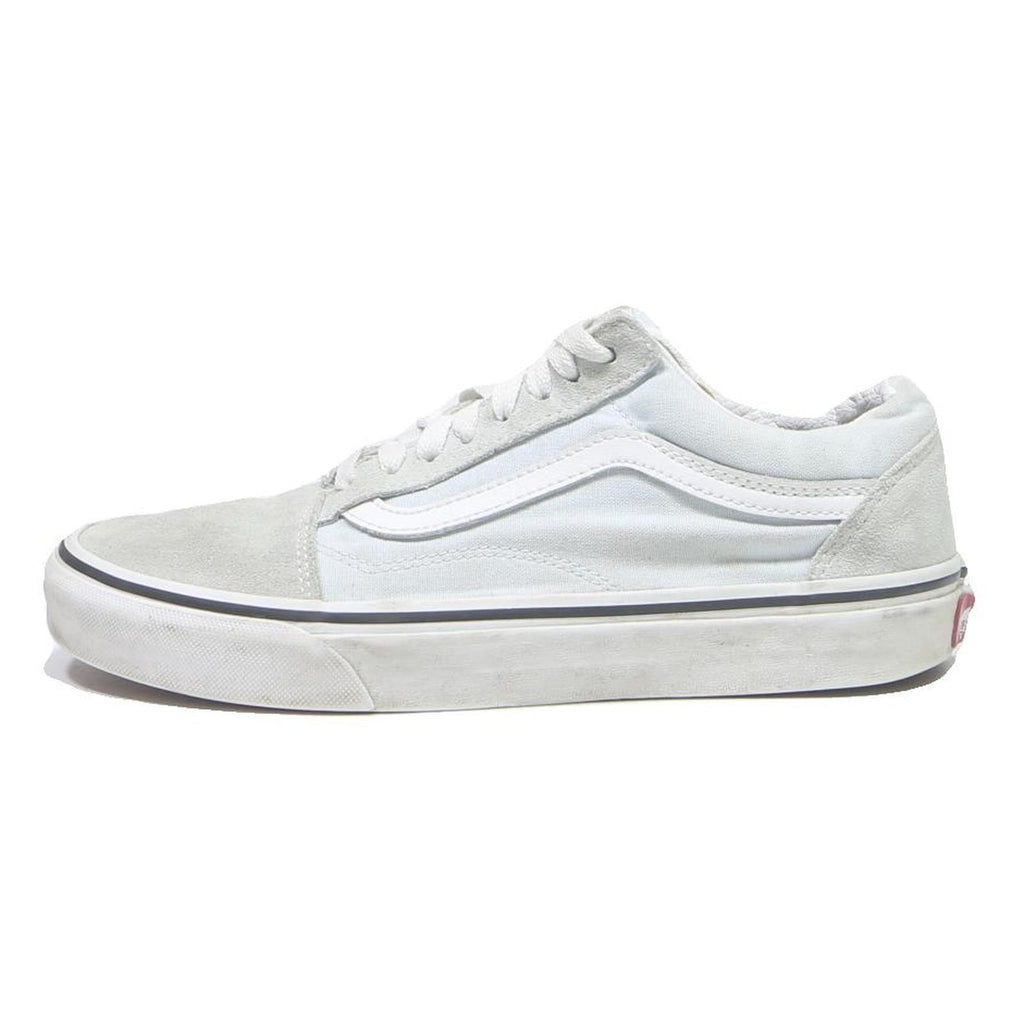 VANS Old Skool Womens Lace-Up Trainers White Canvas UK 5.5 Classic Skate