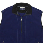 CHAMPION Mens Blue Black Zip Jacket L Polyester Blend Plain Casual Lightweight