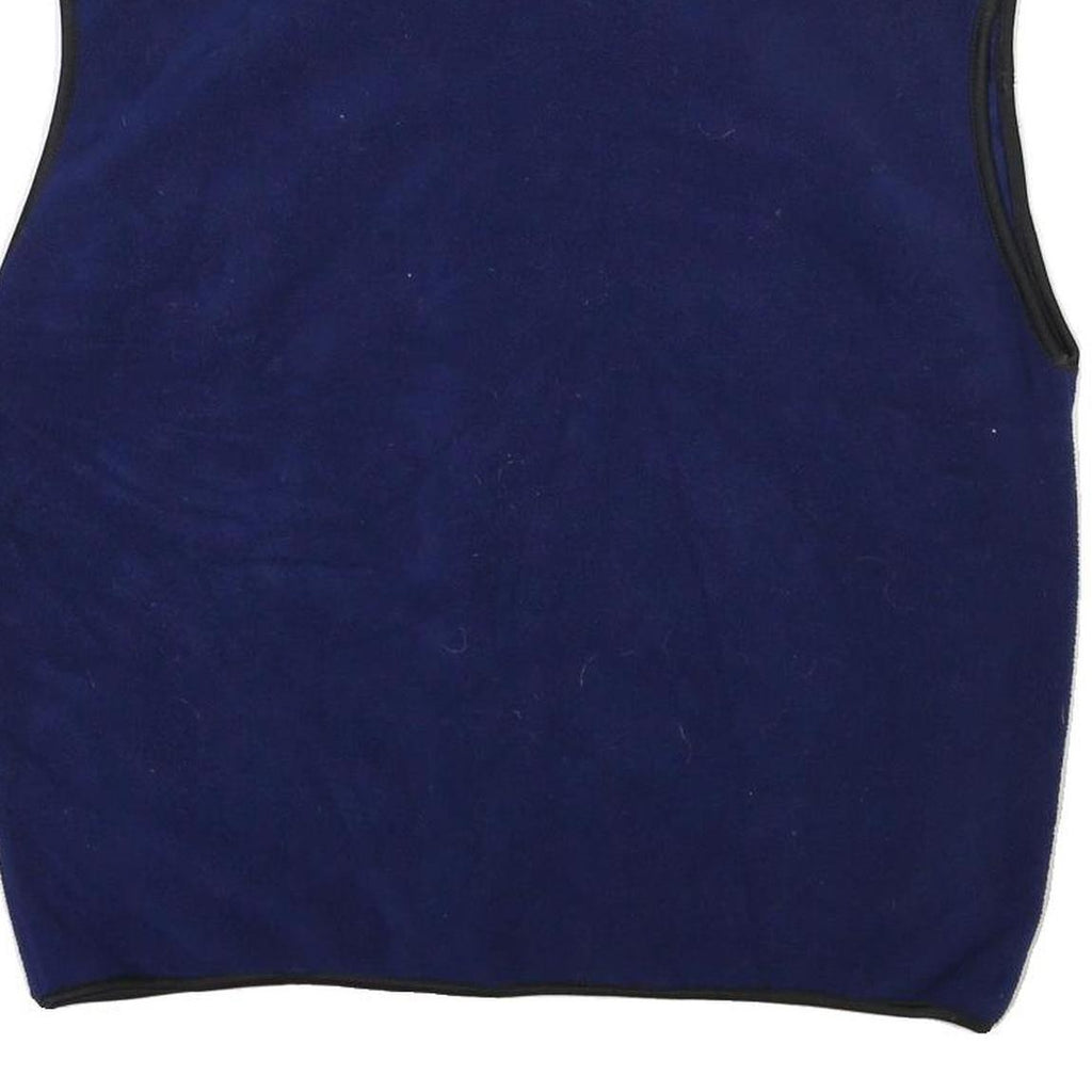 CHAMPION Mens Blue Black Zip Jacket L Polyester Blend Plain Casual Lightweight