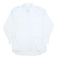 SWISS AIR Mens White Shirt L Long Sleeve Cotton Blend Workwear