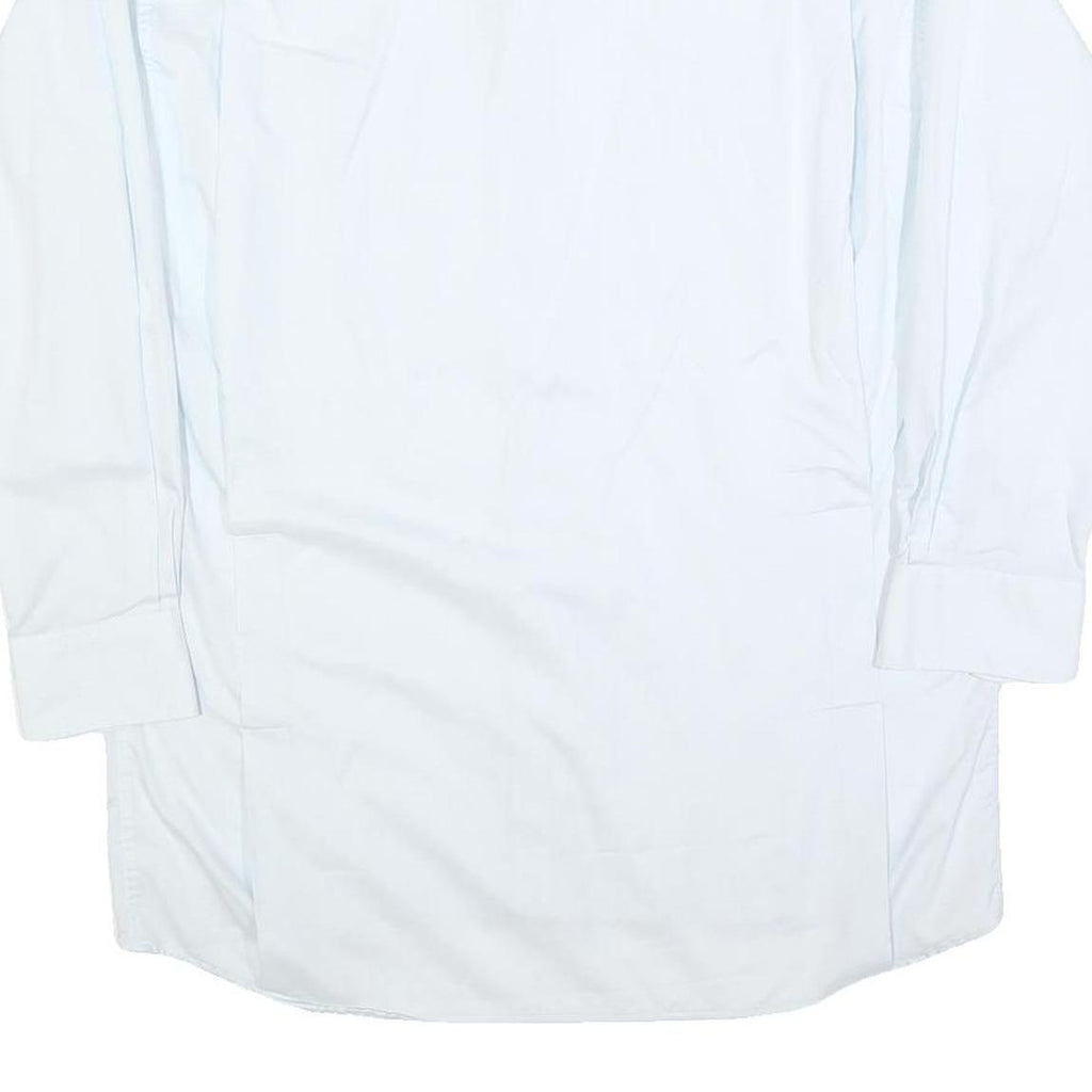 SWISS AIR Mens White Shirt L Long Sleeve Cotton Blend Workwear