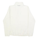 THE NORTH FACE Womens White Jacket L Polyester Zip Plain Warm Lightweight
