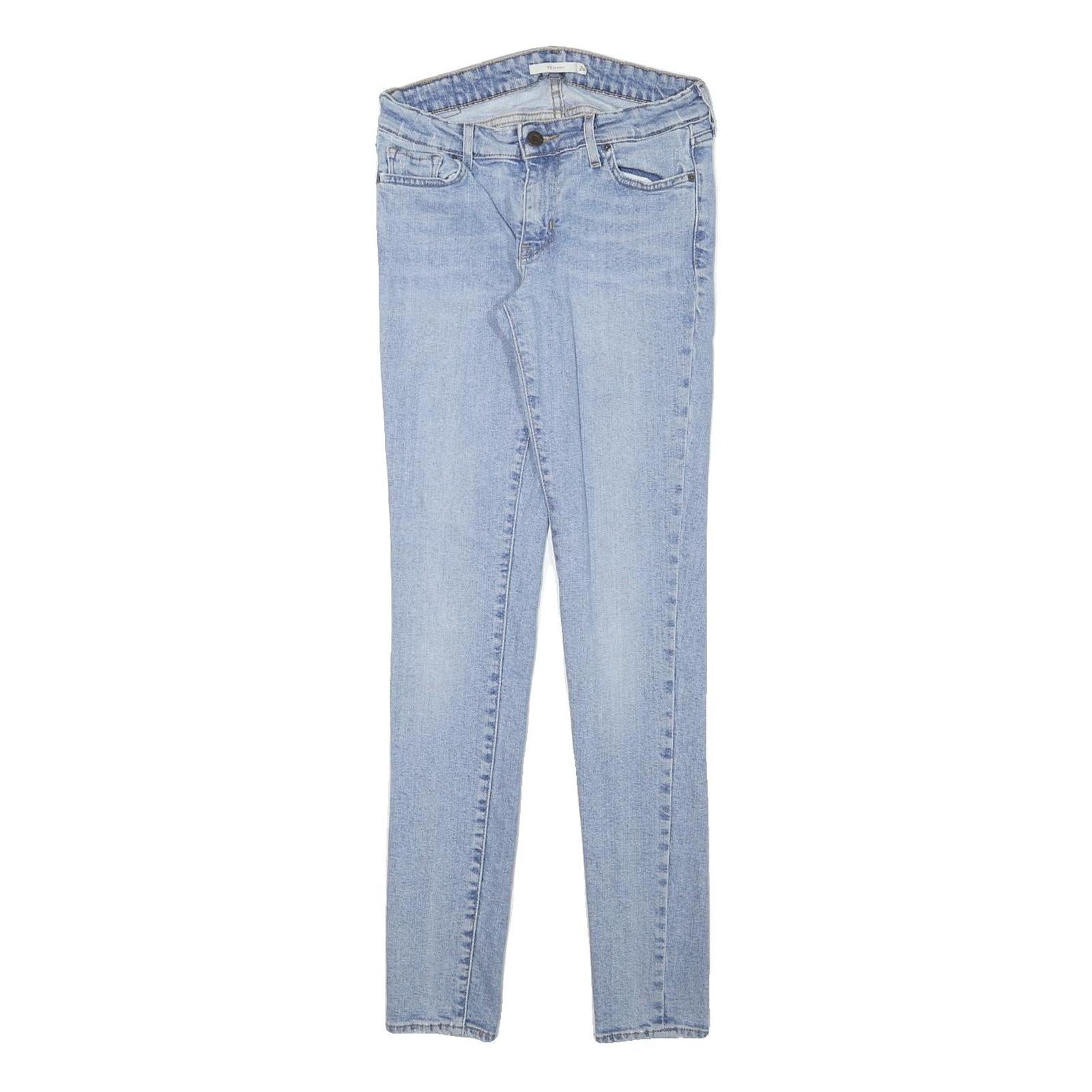 LEVI'S 711 Mens Jeans Blue Slim Skinny Denim Light W26 L30 Stretch Cotton Blend