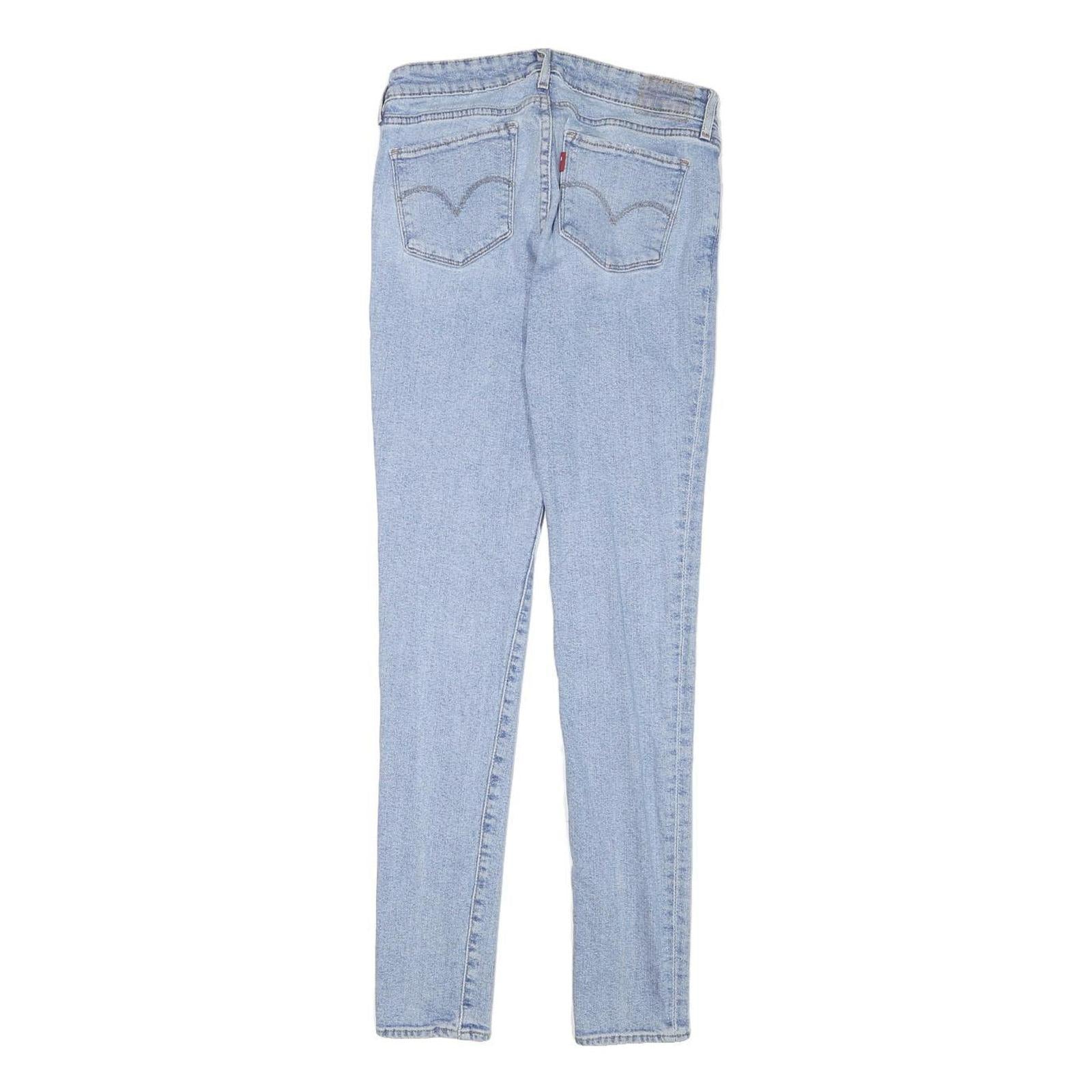 LEVI'S 711 Mens Jeans Blue Slim Skinny Denim Light W26 L30 Stretch Cotton Blend