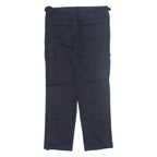 LA SHADY Cargo Womens Trousers Black Regular Tapered W32 L38