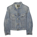 LEE Womens Blue Denim Button Jacket L Woven Classic Casual Lightweight