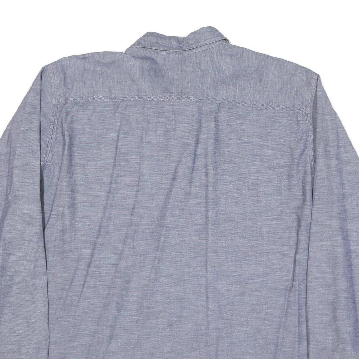 PATAGONIA Mens Blue Shirt 2XL Cotton Blend Long Sleeve Casual Workwear