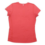 NIKE Womens Red Modern T-Shirt M Short Sleeve Round Neck Sportswear Activewear