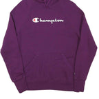 CHAMPION Womens Purple Hoodie M Pullover Cotton Blend Casual Sportswear