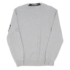 C.P. COMPANY Mens Grey Crew Neck Sweatshirt S Cotton Blend Long Sleeve Pullover