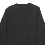CHAMPION Mens Black Crew Neck S Cotton Blend Pullover Sweatshirt Logo