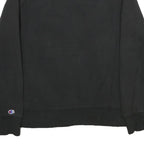 CHAMPION Mens Black Crew Neck S Cotton Blend Pullover Sweatshirt Logo