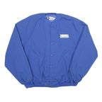 DUNBROOKE Mens Blue Cotton Blend Button Jacket XL Plain Classic Casual