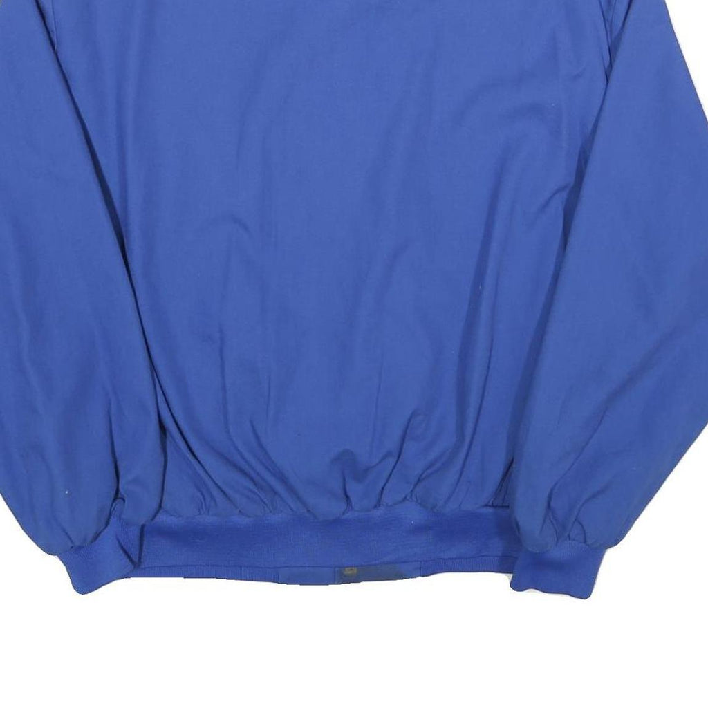 DUNBROOKE Mens Blue Cotton Blend Button Jacket XL Plain Classic Casual