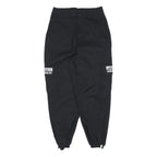 ADIDAS Womens Black Cotton Blend Relaxed Jogger Trousers W27 L26 Cargo Pockets