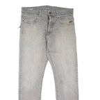 G-STAR Steam Mens Jeans Grey Regular Tapered Stone Wash W33 L32