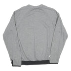 NIKE Mens Grey Cotton Blend Crew Neck Sweatshirt S Casual Sports Wear