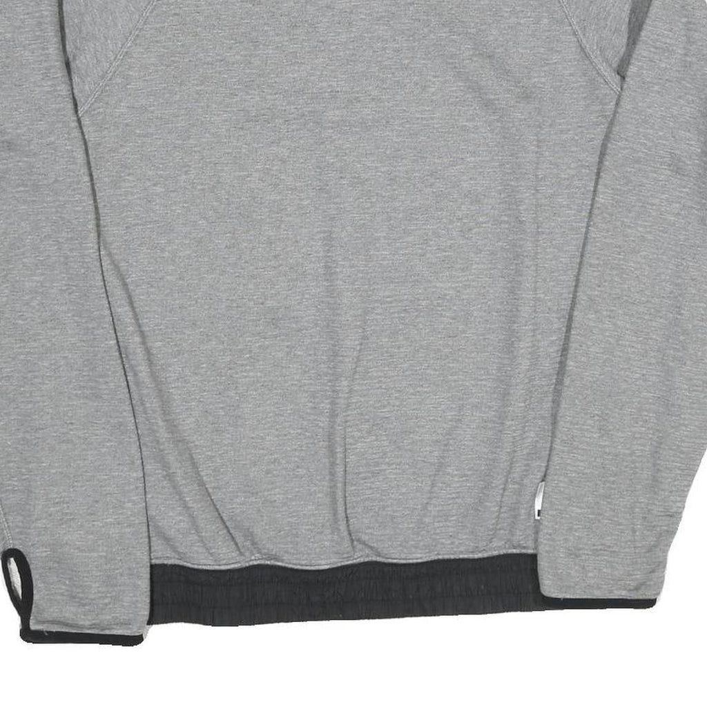 NIKE Mens Grey Cotton Blend Crew Neck Sweatshirt S Casual Sports Wear