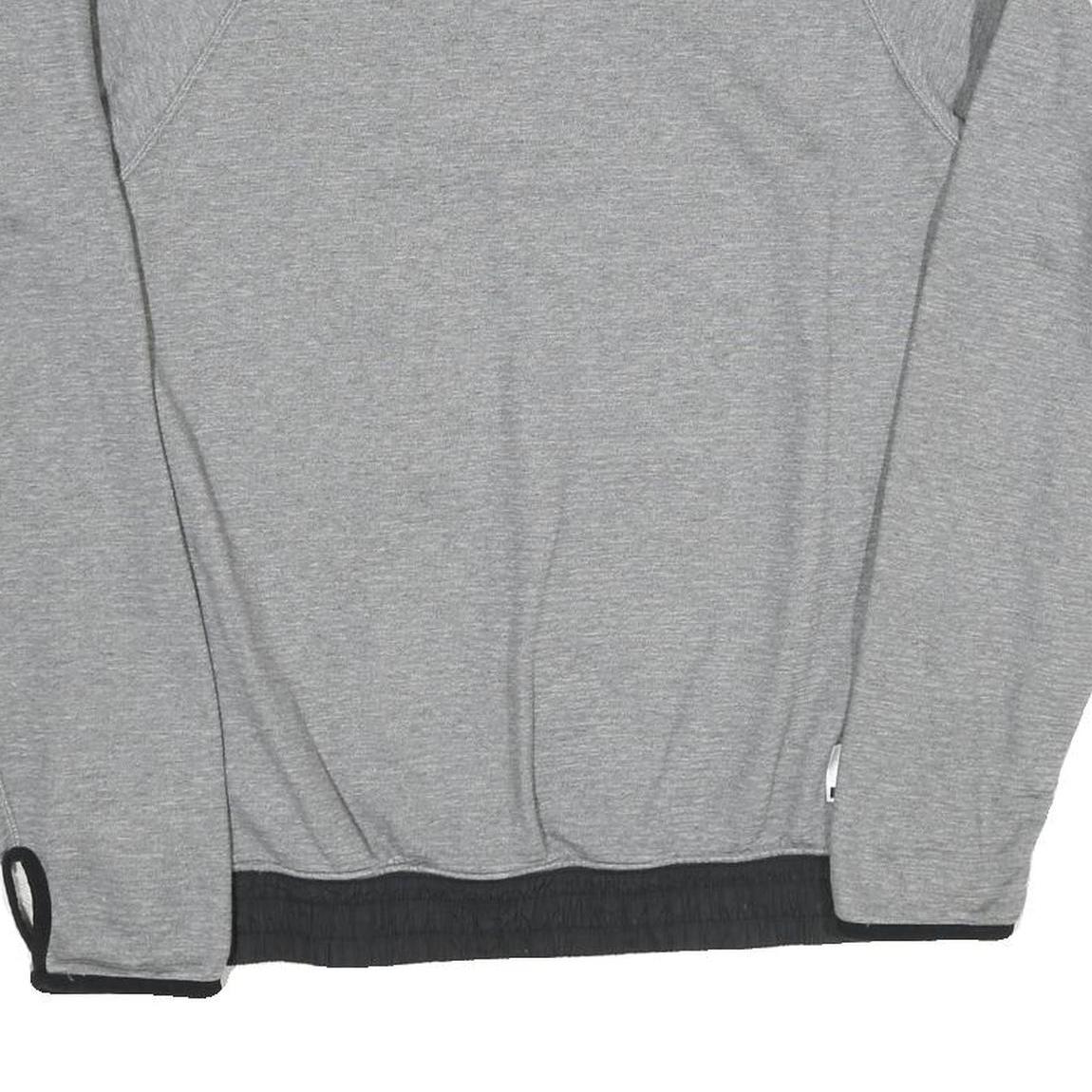 NIKE Mens Grey Cotton Blend Crew Neck Sweatshirt S Casual Sports Wear