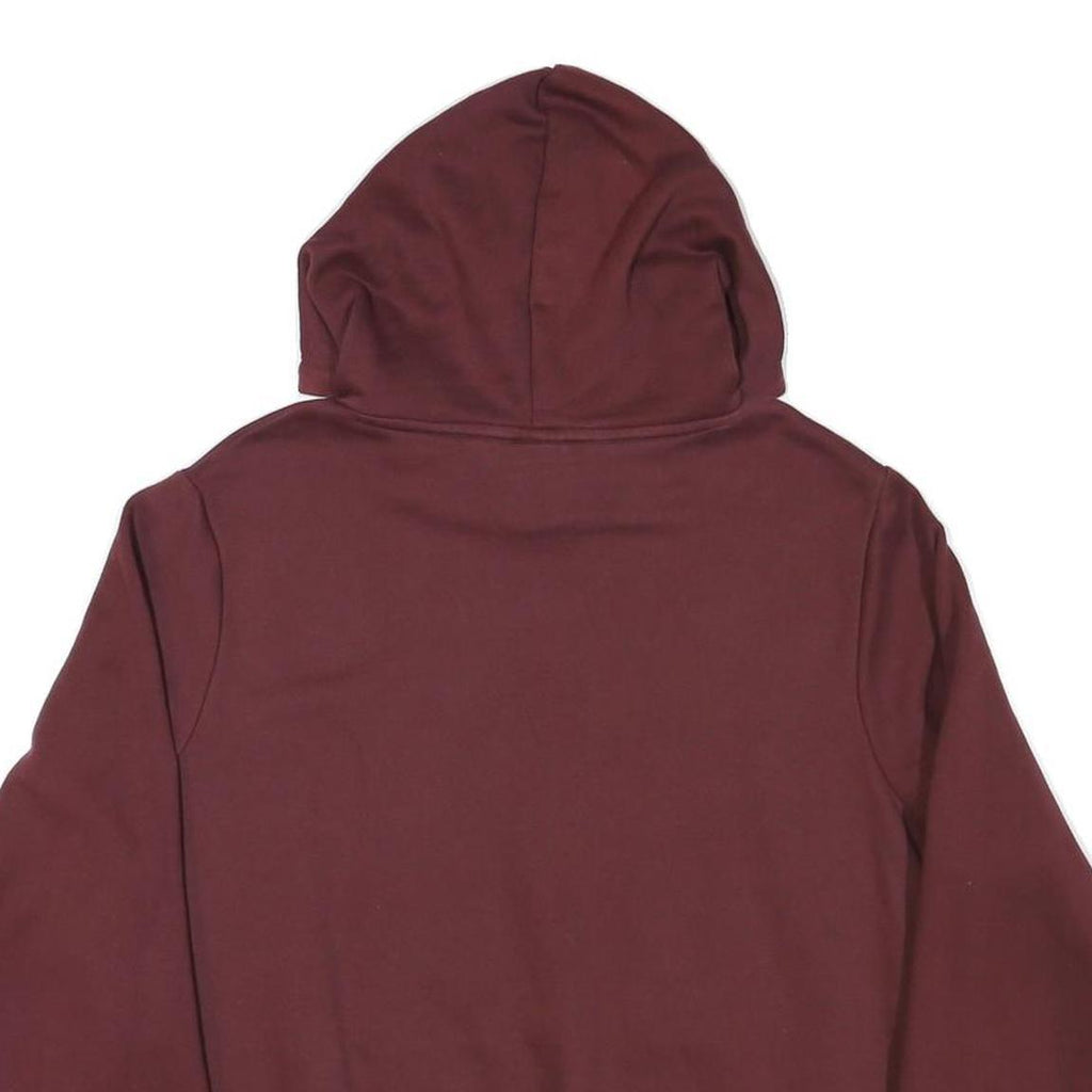 PUMA Womens Maroon Hoodie 3XL Cotton Blend Pullover Casual Sweatshirt