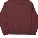 PUMA Womens Maroon Hoodie 3XL Cotton Blend Pullover Casual Sweatshirt