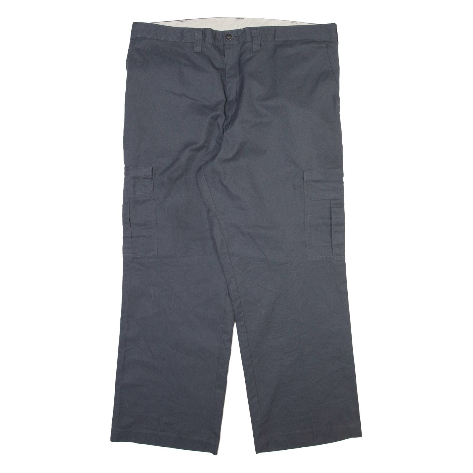 DICKIES Cargo Mens Trousers Grey Relaxed Straight W40 L30