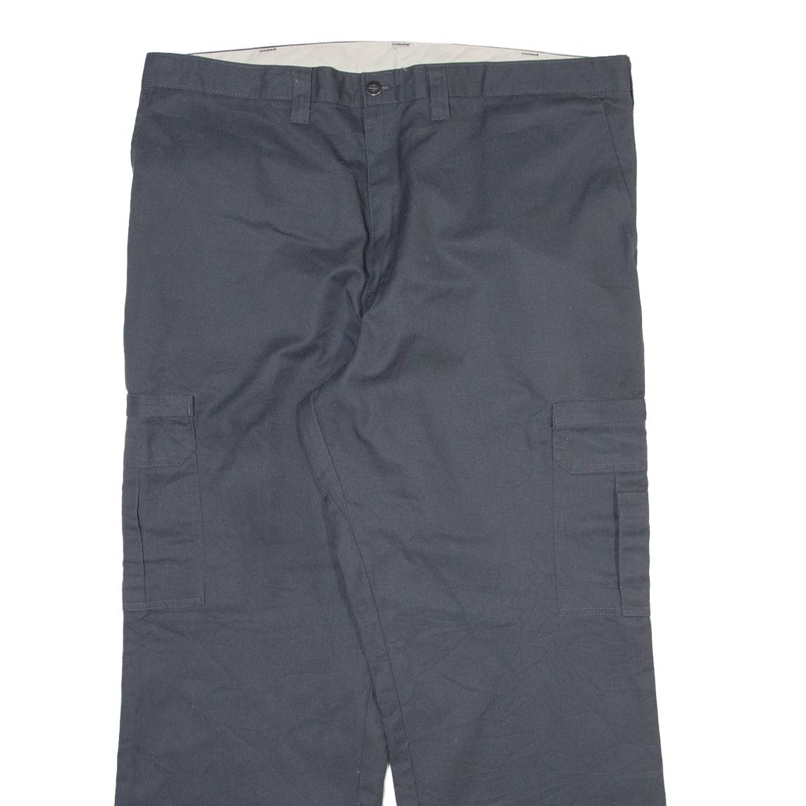 DICKIES Cargo Mens Trousers Grey Relaxed Straight W40 L30
