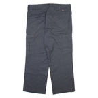 DICKIES Cargo Mens Trousers Grey Relaxed Straight W40 L30