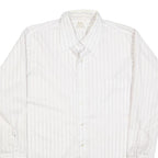 ARROW Mens White Shirt L Cotton Blend Classic Long Sleeve Button Collar