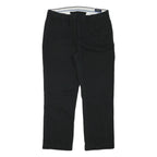 POLO RALPH LAUREN Mens Cotton Blend Black Regular Straight Trousers W35 L28