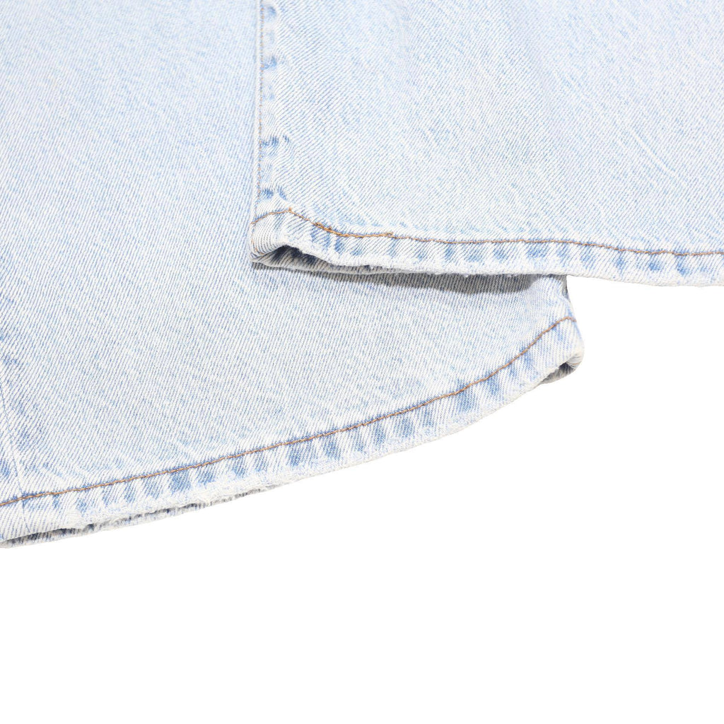 LEVI'S Ribcage Big E Womens Jeans Blue Light Relaxed Straight Denim W31 L27