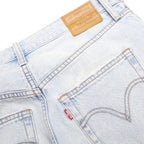 LEVI'S Ribcage Big E Womens Jeans Blue Light Relaxed Straight Denim W31 L27