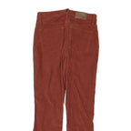 MADEWELL Womens Cotton Blend Rust Button Closure Regular Fit Straight Leg