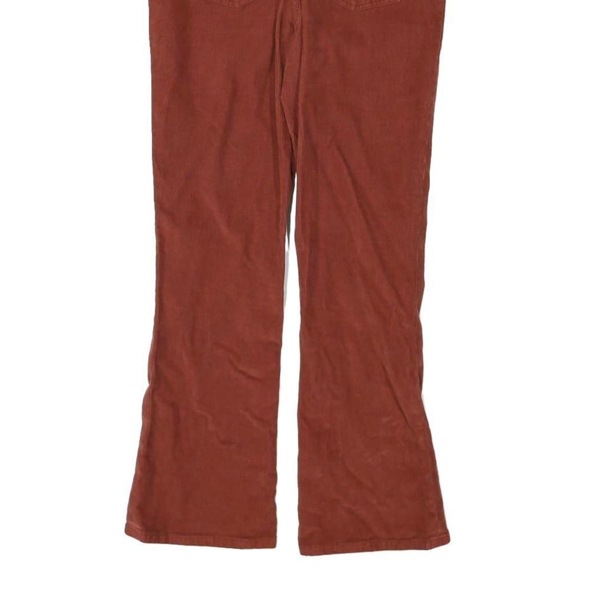 MADEWELL Womens Cotton Blend Rust Button Closure Regular Fit Straight Leg