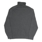 NAUTICA Mens Grey Plain Pullover Roll Neck Basic Knit XL Cotton Blend Jumper
