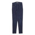LEVI'S 721 Womens Jeans Blue Slim Skinny Denim W26 L30 Stretch Cotton Blend