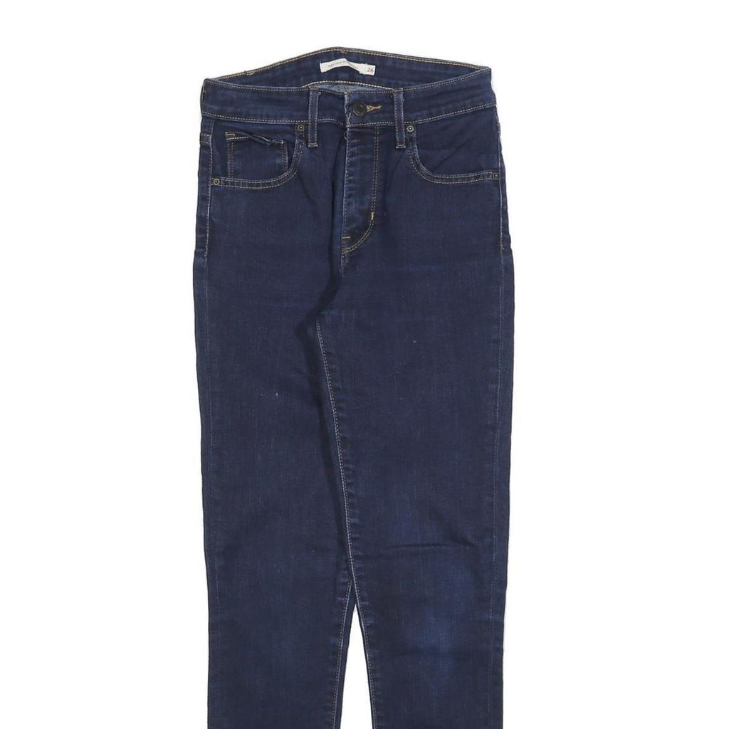 LEVI'S 721 Womens Jeans Blue Slim Skinny Denim W26 L30 Stretch Cotton Blend