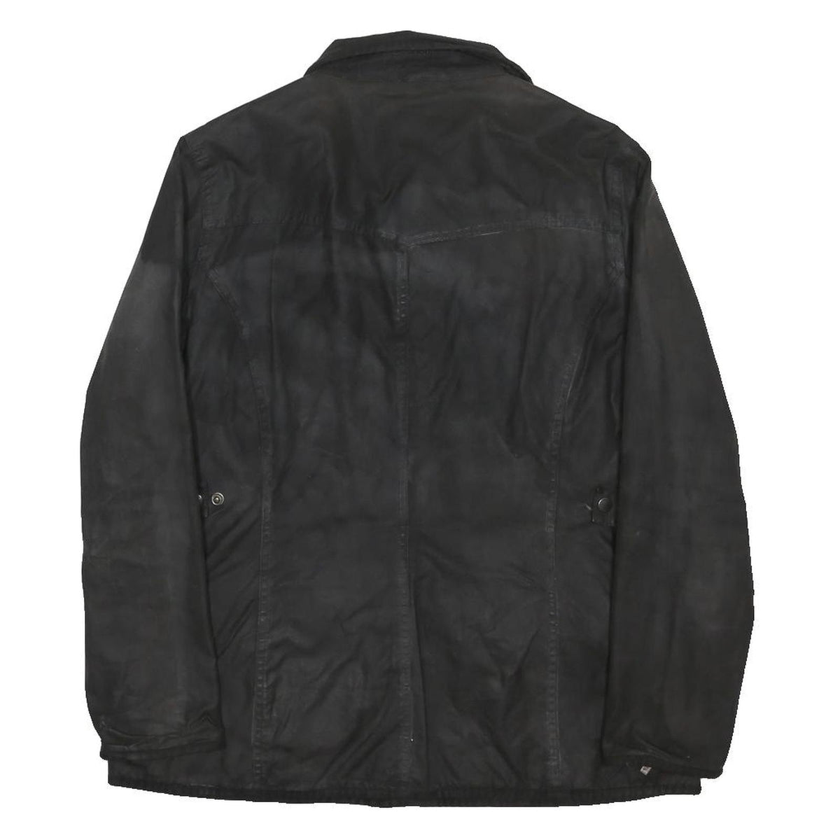 BARBOUR Womens Black Zip Cotton Blend Classic Jacket UK 14 Lightweight Outerwear