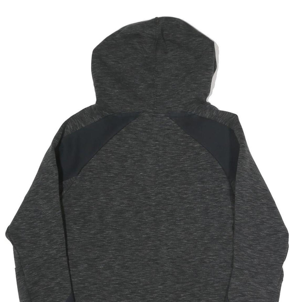 PUMA Womens Black & Charcoal Hooded Pullover Hoodie UK 8 Cotton Blend