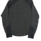 PUMA Womens Black & Charcoal Hooded Pullover Hoodie UK 8 Cotton Blend