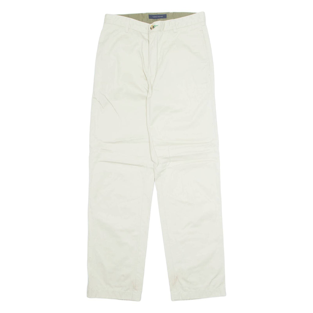 TOMMY HILFIGER Chino Mens Trousers Beige Regular Straight W29 L32