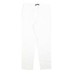 WEEKEND MAX MARA Womens Cotton Blend White Slim Skinny Trousers W28 L28 Stylish