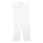 WEEKEND MAX MARA Womens Cotton Blend White Slim Skinny Trousers W28 L28 Stylish