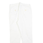 WEEKEND MAX MARA Womens Cotton Blend White Slim Skinny Trousers W28 L28 Stylish