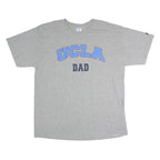 RUSSELL ATHLETIC Mens Grey UCLA Dad Graphic T-Shirt XL Short Sleeve Crew Neck