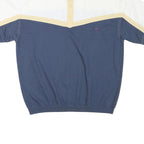 SAFE HARBOR Mens White & Navy Short Sleeve Colourblock 2XL Polo Shirt Cotton