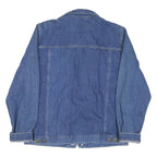 MARLBORO Mens Blue Denim Cotton Blend Button Jacket M Casual Classic Style